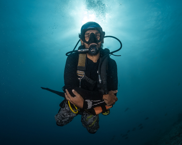 潛水日,一日三潛(其中一潛為虎鯊)